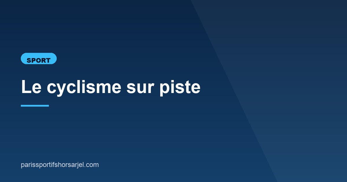 Illustration de l'article consacré au cyclisme sur piste