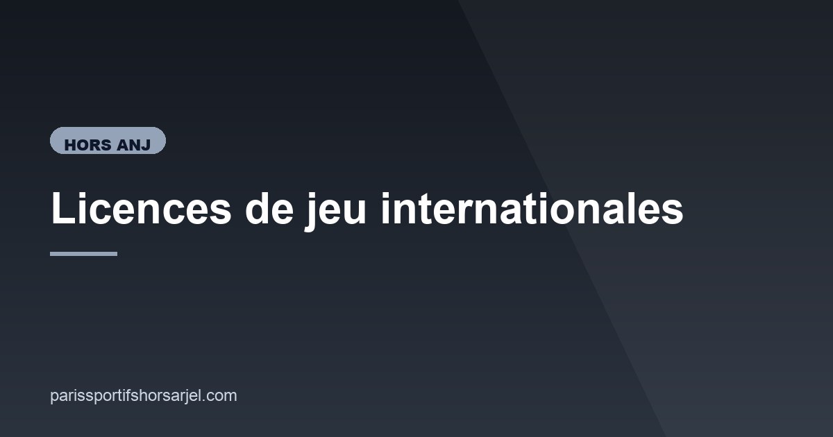 Illustration de l'article consacré aux licences internationales